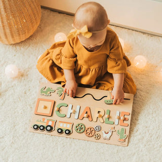  Wooden Name Puzzle for Kids cashymart