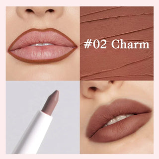  Matte Lipstick Pen Nude Brown Waterproof Lip Liner Pencil cashymart