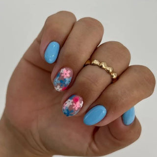  Vibrant Floral Fantasy Press-On Nails cashymart