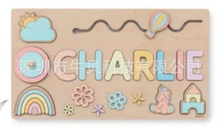  Wooden Baby Name Puzzle Board cashymart