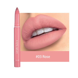  HANDAIYAN 12 Colors Crayon Lipstick High Pigment Velvet Lip Liner cashymart