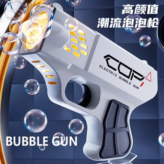  New Bubble Machine Pistol Toy USB Rechargeable Fun for Kids cashymart