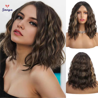 Short Wavy Bob Wig for Daily Use