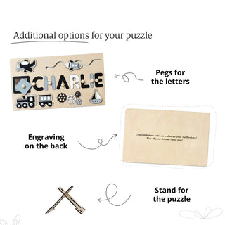  Wooden Name Puzzle for Kids cashymart