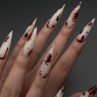  Vampy Red Gradient Nail Set cashymart