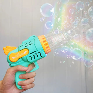  Bubble Gun Rocket 29 Hole Automatic Soap Bubbles Machine cashymart