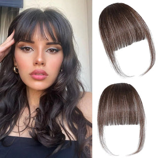  Synthetic Clip In Bangs Extensions Natural Black cashymart