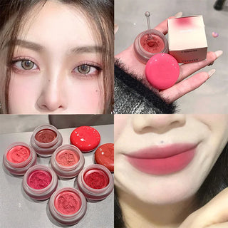  New Small Round Jar Lip Mud Matte Waterproof Lip Cosmetics cashymart