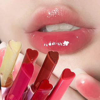  Heart-Shape Jelly Solid Lip Gloss Pen for Shining Juicy Lips cashymart