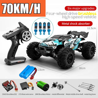  High-Speed 4x4 RC Monster Truck with LED Lights - 70KM/H Adventure cashymart