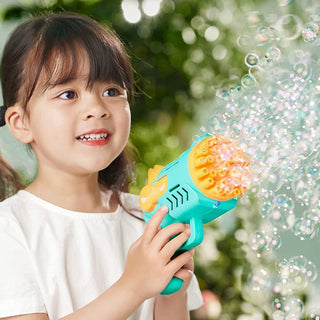  LED Bubble Gun with Safe Foam Toy cashymart