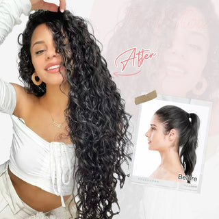 9PCS 22 Inch Curly Clip In Hair Extensions cashymart