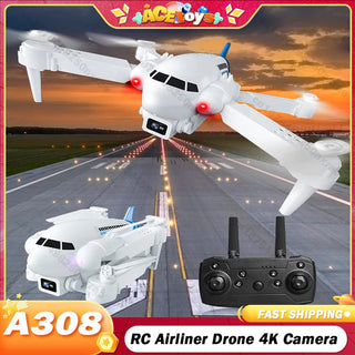  4K A308 Foldable RC Airliner Drone cashymart