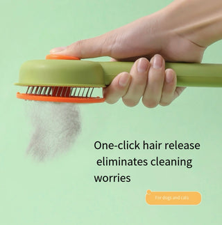  Groom & Clean: Self-Cleaning Pet Brush for Dogs and Cats cashymart