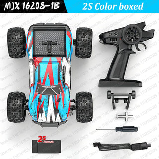  High-Speed Brushless 4WD RC Pickup - MJX 1/16 Off-Road Adventure cashymart