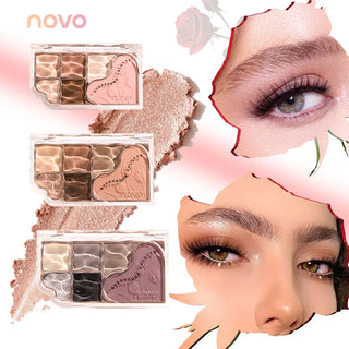  6 Color Blendable Eyeshadow Palette Waterproof cashymart