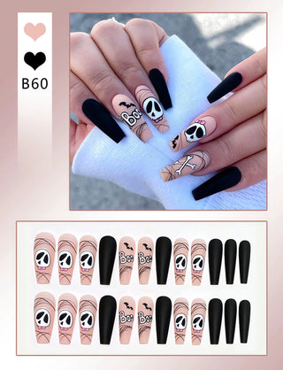  Chic Almond Halloween Press-On Nails cashymart