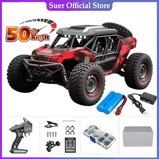  High-Speed 1:16 4WD LED Remote Control Off-Road Monster Truck cashymart