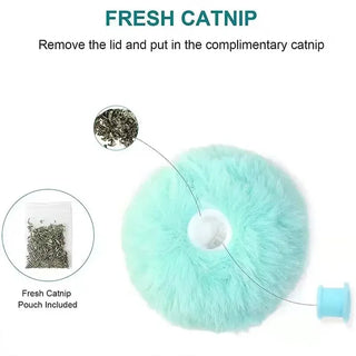  Plush Interactive Cat Toy Ball with Sounds for Playful Kittens cashymart