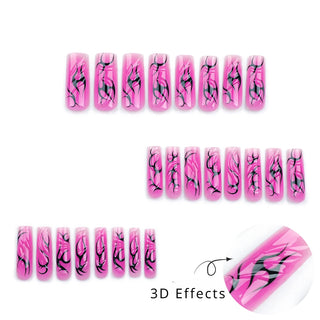  24pcs Press-On Nail Art Set cashymart