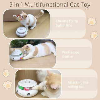  Rechargeable 3-in-1 Interactive Cat Toy cashymart