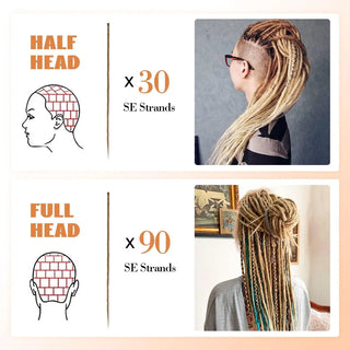  24 Inch Ombre Synthetic Dreadlock Extensions cashymart