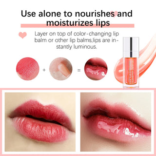  Hot Clear 6ml Crystal Jelly Lip Oil Plumper Gloss Makeup cashymart