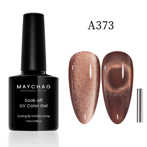 Maychao 12ml Cat Eye Gel Nail Polish Rainbow Effect