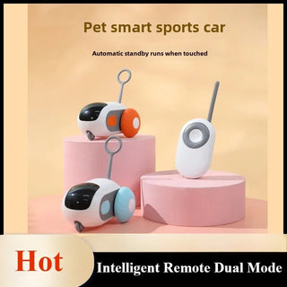  Interactive Remote Control Cat Toy Car with Obstacle Avoidance cashymart