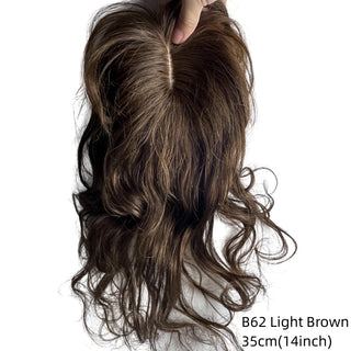  Natural Body Wavy Clip In Human Hair Topper cashymart