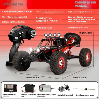  High-Speed 4WD RC Climbing Car with Remote Control & Charger cashymart