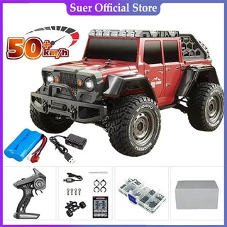  High-Speed 1:16 4WD LED Remote Control Off-Road Monster Truck cashymart