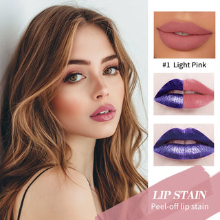  3pcs Blading Lip Gloss Peel and Stick Set Waterproof Pink Lip Gloss cashymart