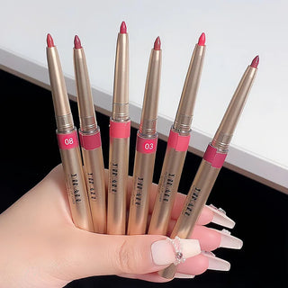  Auto Rotate Red Lip Liner Pencil Long Lasting Korean Makeup cashymart