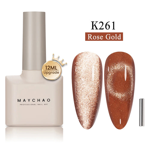 Maychao 12ml Cat Eye Gel Nail Polish Rainbow Effect