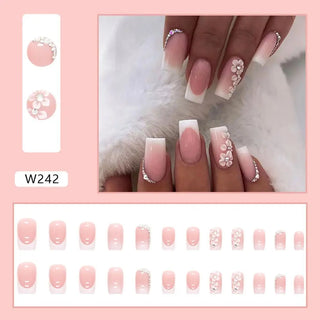  24pcs Detachable Square Head False Nails cashymart