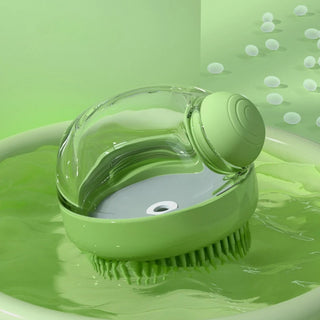 Dog Bath Brush with Shampoo Dispenser