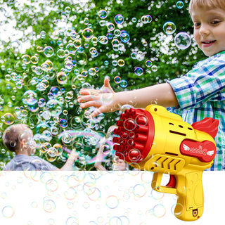  Bubble Gun Rocket 29 Hole Automatic Soap Bubbles Machine cashymart