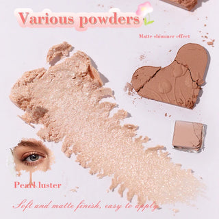  6 Color Blendable Eyeshadow Palette Waterproof cashymart