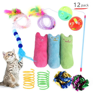  Interactive Foldable Cat Tunnel with Mouse Balls & Fish Toys cashymart