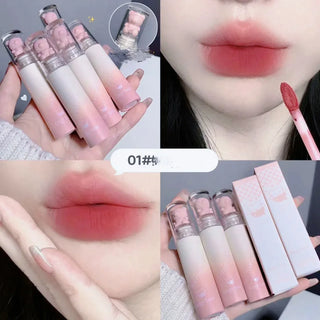  Cute Bear Matte Muse Lip Mud Long Lasting Lipgloss Velvet Mist cashymart