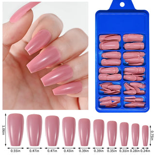  100pcs PINK Artificial Finger Nail Set cashymart