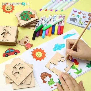  20 Wooden Stencils cashymart