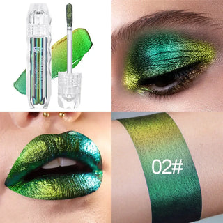  Navy Green Chameleon Glitter Lip & Eye Gloss Stick cashymart