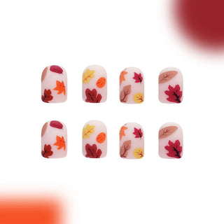  24 Pcs Autumn-Inspired Press-On Nails cashymart