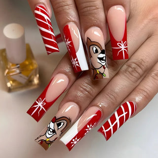  Holiday Glam Green Deer Nail Set cashymart