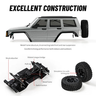  Remote Control 1:18 Jeep Wrangler Climbing Car cashymart