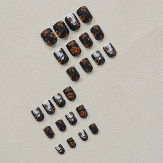  Ghostly Glam 24 Pcs Halloween Press-On Nails cashymart