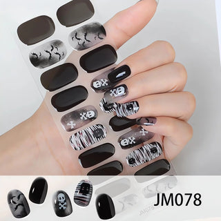  Golden Marble Halloween Nail Wraps cashymart