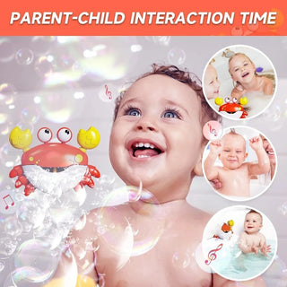  Bubble Machine Crab Frog Music Baby Shower Bath Toy cashymart